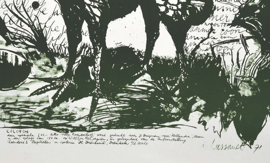 Paul de Lussanet - Litho - Hoenderlust - 1971  kopen? Bied vanaf 20!