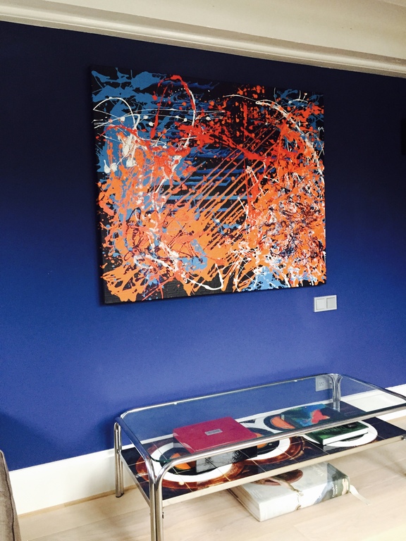 ORIGINEEL - ABSTRACT - RICK TRIEST - 100X120 kopen? Bied vanaf 1!