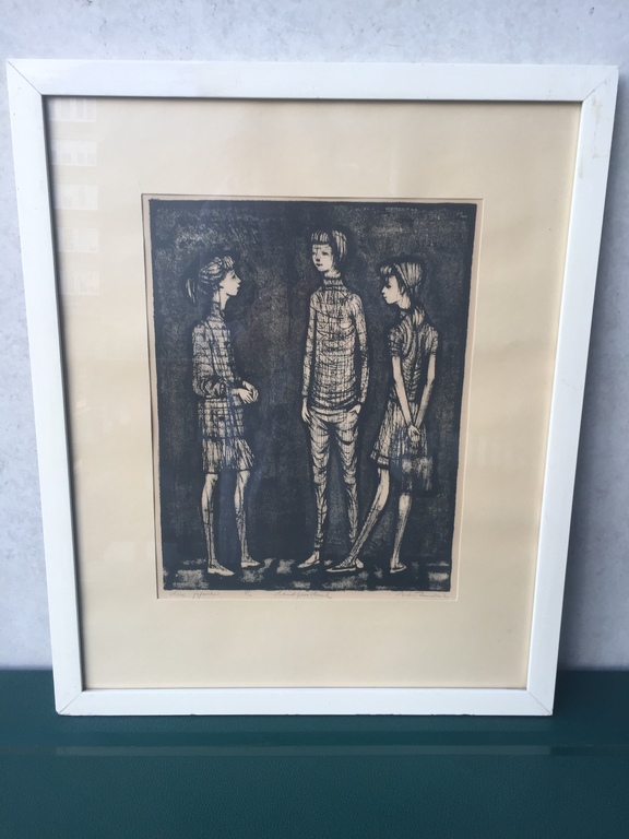 Ed van Zanden: Ets 8/11 Drie Figuren kopen? Bied vanaf 1!