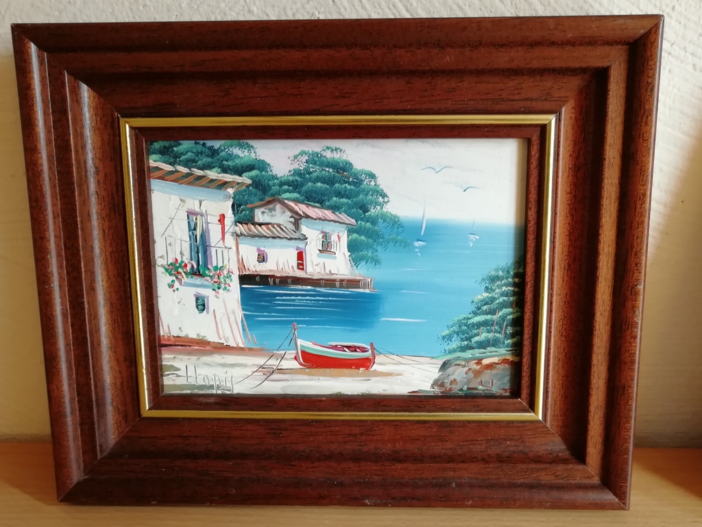 onbekend kunstenaar - marine - olieverf op paneel- gesigneerd onleesbaar kopen? Bied vanaf 1!