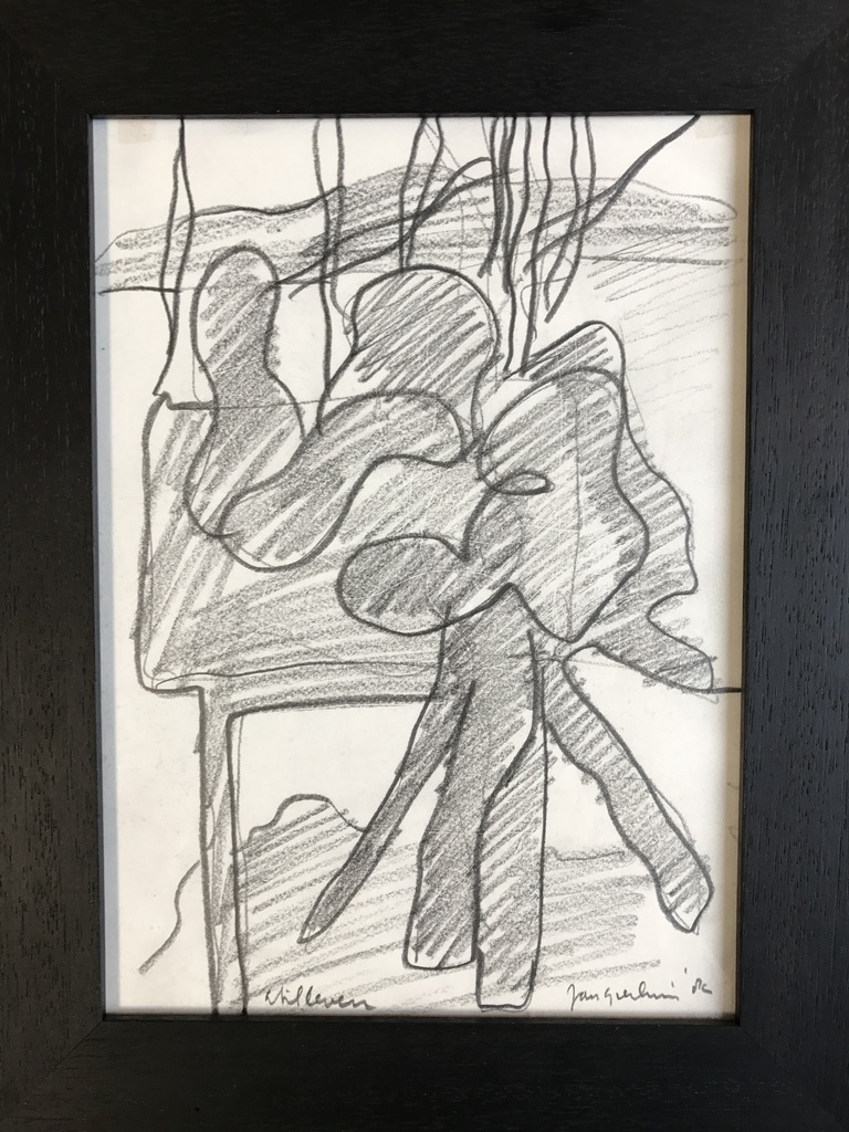 JAN SIERHUIS Originele tekening Stilleven 1982 gesigneerd verkocht voor € 39!