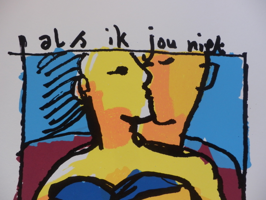 HERMAN BROOD Gelimiteerde en Handgesigneerde Zeefdruk ALS IK JOU NIET HAD kopen? Bied vanaf 195!