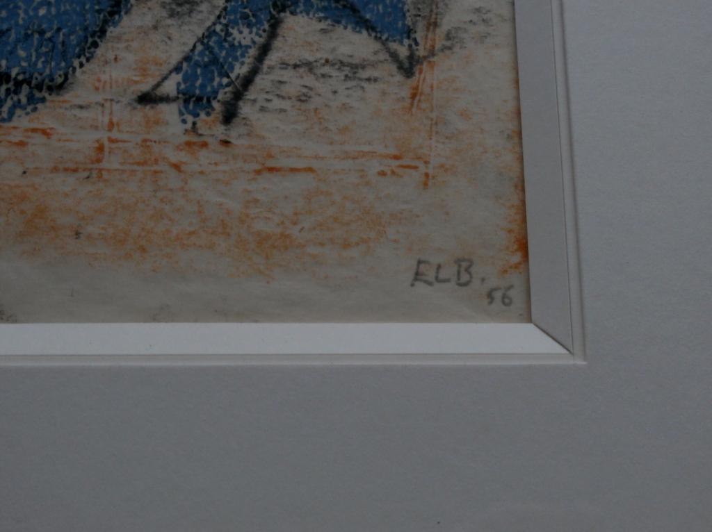 Jan Elburg (Cobra) Monoprint: Telefoon - gesigneerd -1956 kopen? Bied vanaf 475!