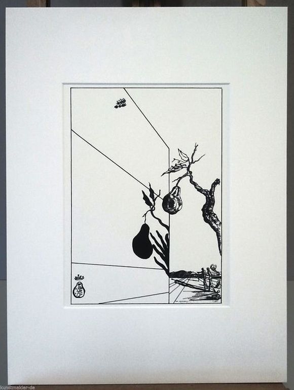 Salvador Dali - Pear - Tree Lithografie - Oplage: 2500 - 1944 kopen? Bied vanaf 1!
