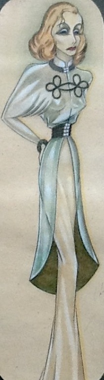 Leni Linthout, gemengde techniek, Greta Garbo, gesigneerd kopen? Bied vanaf 1!