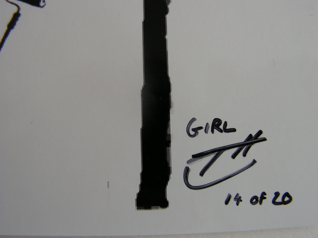 TH - zeefdruk - 'Girl' - gesigneerd - oplage 20 kopen? Bied vanaf 15!