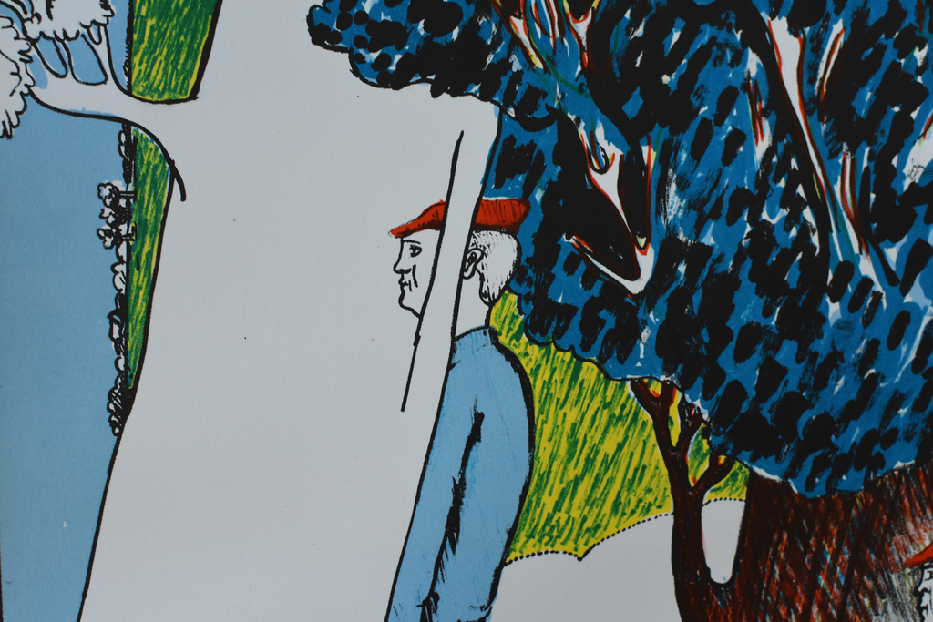 Hannes Postma # code:3x2 # litho, oplage 75, genummerd gesigneerd kopen? Bied vanaf 75!