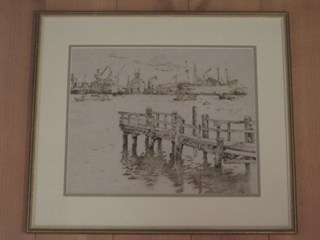 Willem Knip 1883-1967 potloodtek.  kopen? Bied vanaf 30!