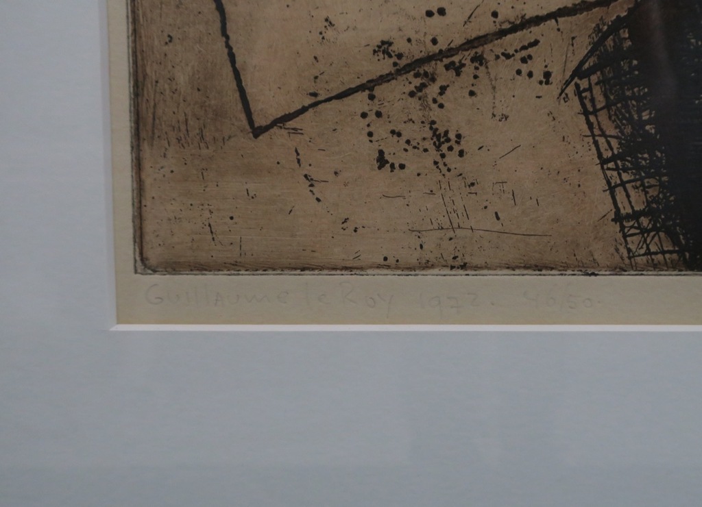 Guillaume le Roy: Ets, Zonder titel - Ingelijst kopen? Bied vanaf 100!