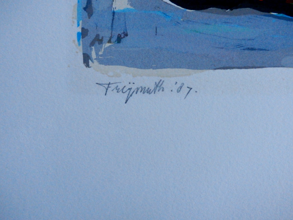 Alphons Freymuth - zeefdruk: Slangen - 1987 kopen? Bied vanaf 35!