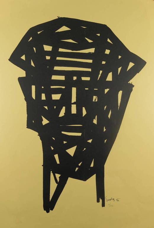 Siep van den Berg: Zeefdruk, Compositie verkocht voor € 130!