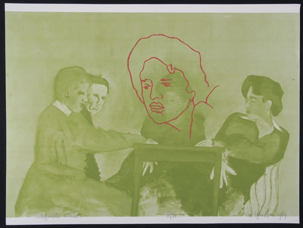 Ad Gerritsen: Zeefdruk, Artificiele Chaos (groen) kopen? Bied vanaf 20!