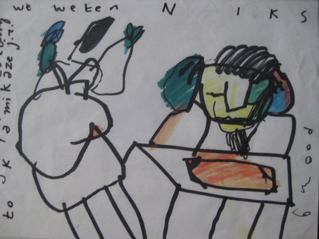 Herman Brood originele handgesigneerde tekening Kamikaze verkocht voor € 250!