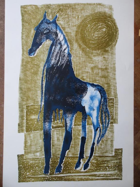 Dick Elffers, Mythologisch paard, Kleurenlitho kopen? Bied vanaf 35!