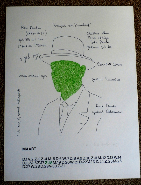 Ad gerritsen - zeefdruk - 1972 kopen? Bied vanaf 60!