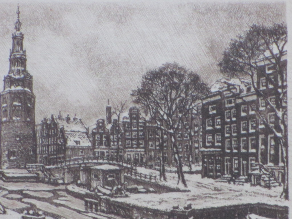 Cornelis Brandenburg, Oude Schans in de sneeuw, Ets kopen? Bied vanaf 60!