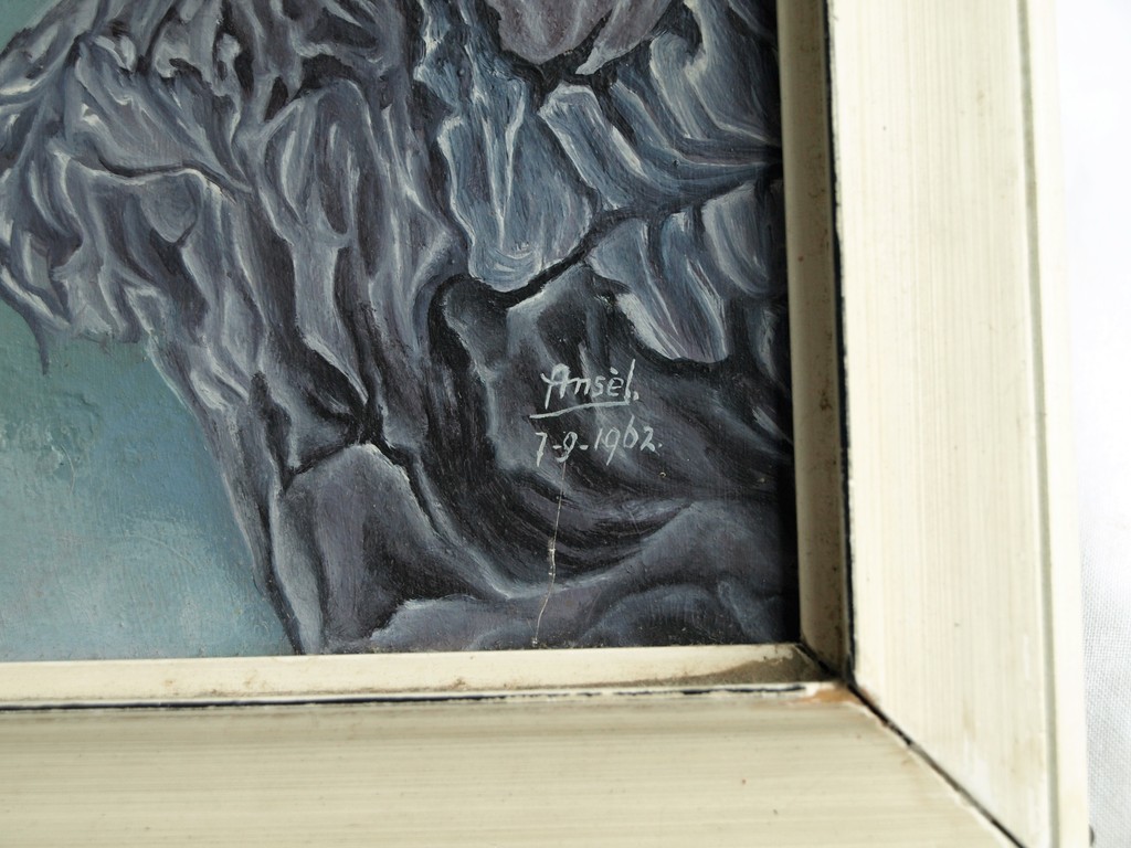 Ansèl : Olieverf op board , In de bergen – gesigneerd en ingelijst – 1962 kopen? Bied vanaf 1!