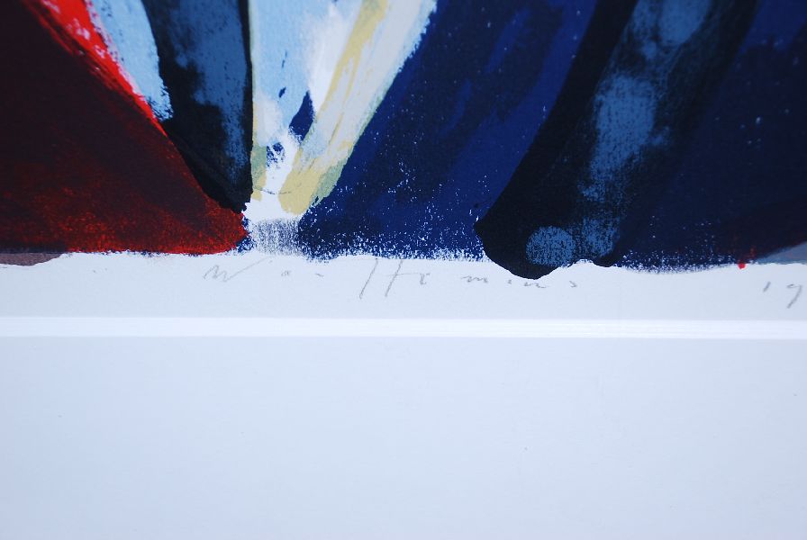 Piet Warffemius: Zeefdruk. Kwele. Mooi ingelijst. kopen? Bied vanaf 100!