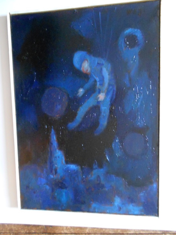 Theo van der Horst olieverfschilderij op linnen Airborne kopen? Bied vanaf 75!