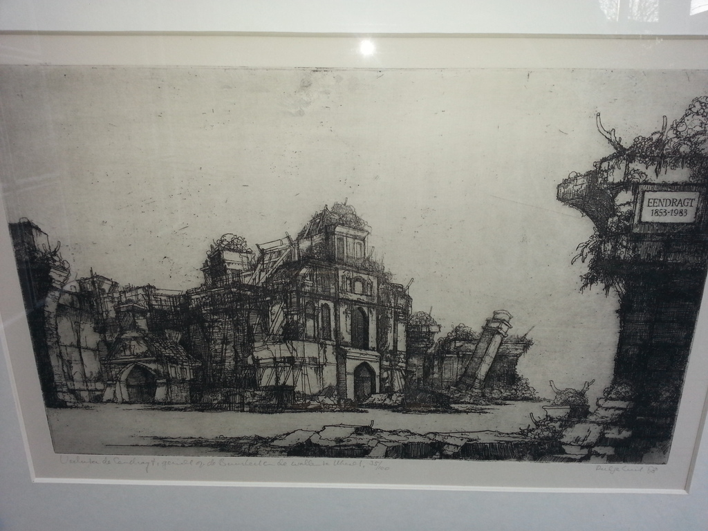 Dirkje Kuik - ets 35/100, gesigneerd, getiteld en gedat. '83 (ingelijst) kopen? Bied vanaf 99!