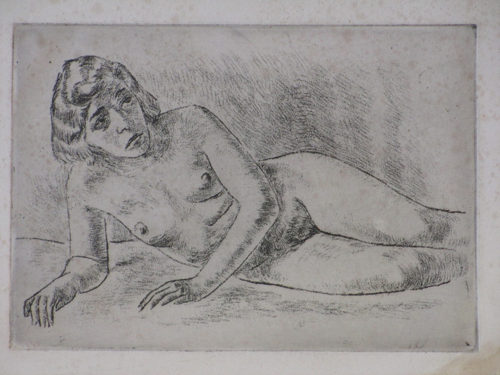 Louis van Roode, Liggend Naakt, Ets kopen? Bied vanaf 1!