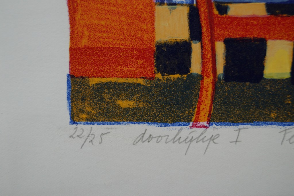 Fenneke van der Elst - twee gesigneerde litho's - doorkijkje I en II kopen? Bied vanaf 1!