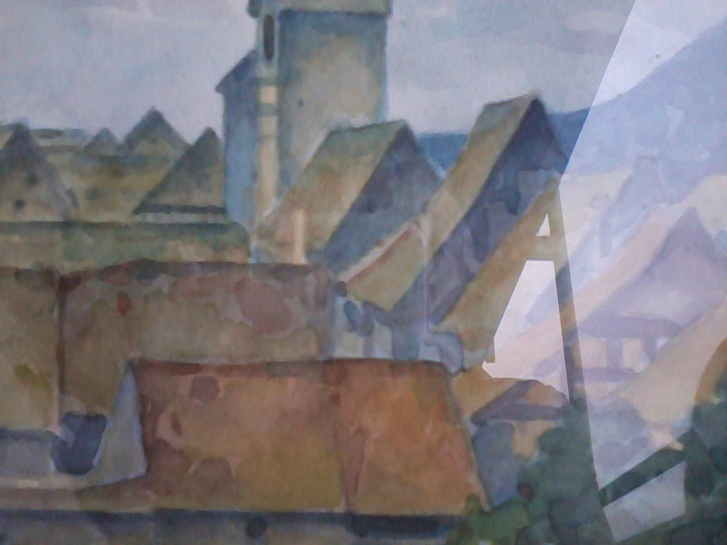 Carl C. van Niekerk - C. van Niekerk, aquarel, Dorpje Riquewihr. kopen? Bied vanaf 60!