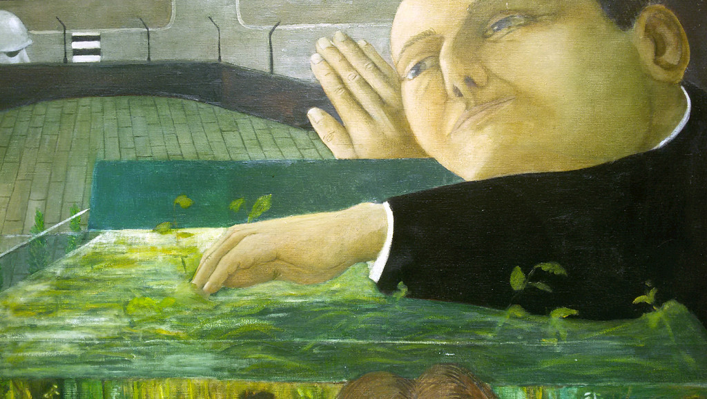 Heppe de Moor / Co Westerik - Aquarium, olieverf op doek (ingelijst, groot) kopen? Bied vanaf 525!