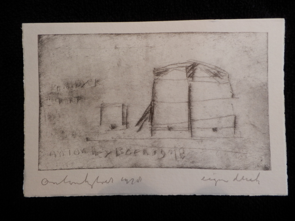 ANTON HEIJBOER  Litho   DE HOOIBERG   Handgesigneerd uit 1978 verkocht voor € 110!