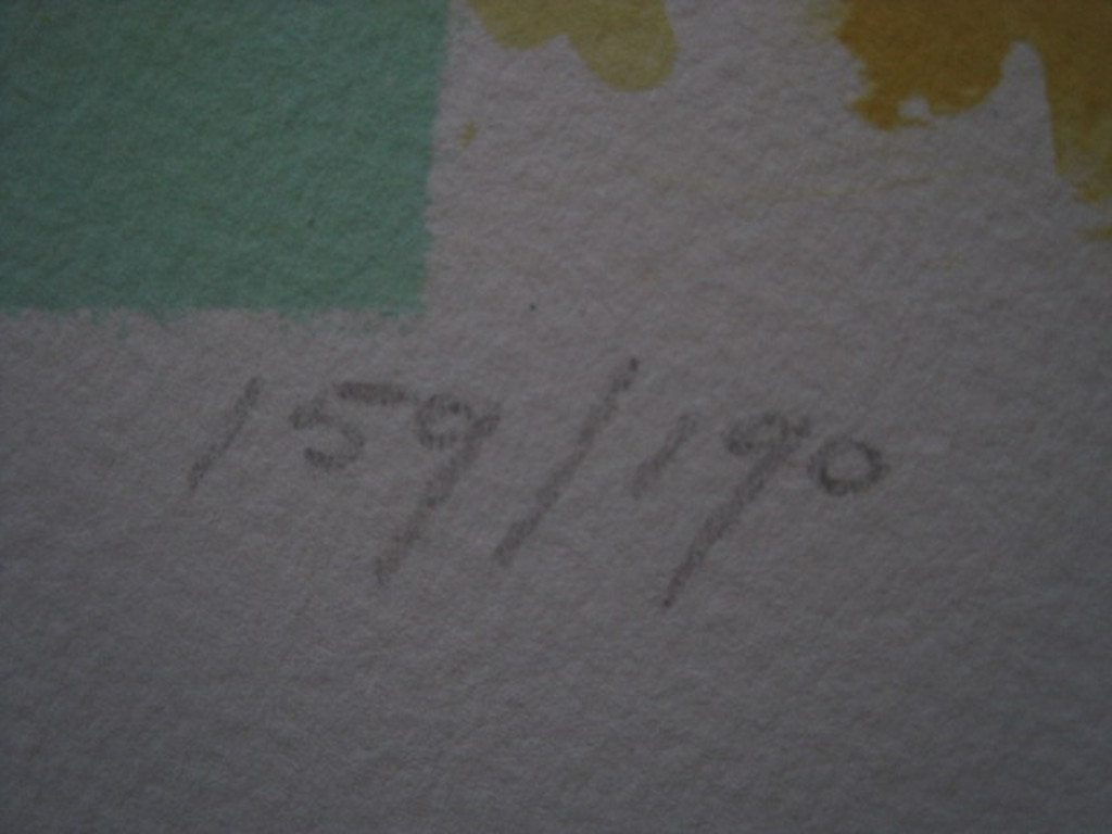 Groot 1987 abstract figuratief gesigneerde Litho "Venice" Richard Smeets (1955)  kopen? Bied vanaf 1!