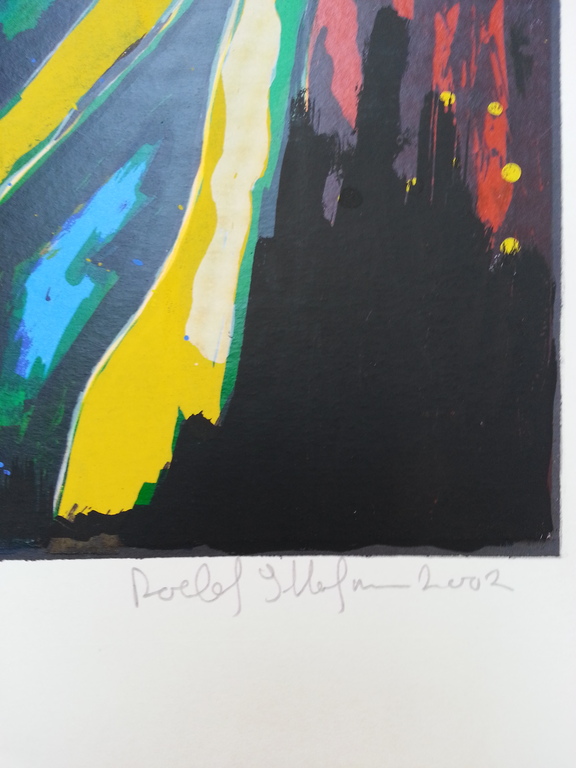 Roeland Hofman, zeefdruk op papier, titel:" colour delight " kopen? Bied vanaf 50!