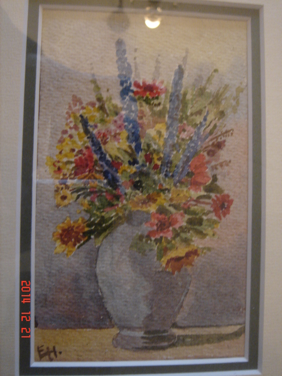 aquarel bloemen met vaas kopen? Bied vanaf 40!