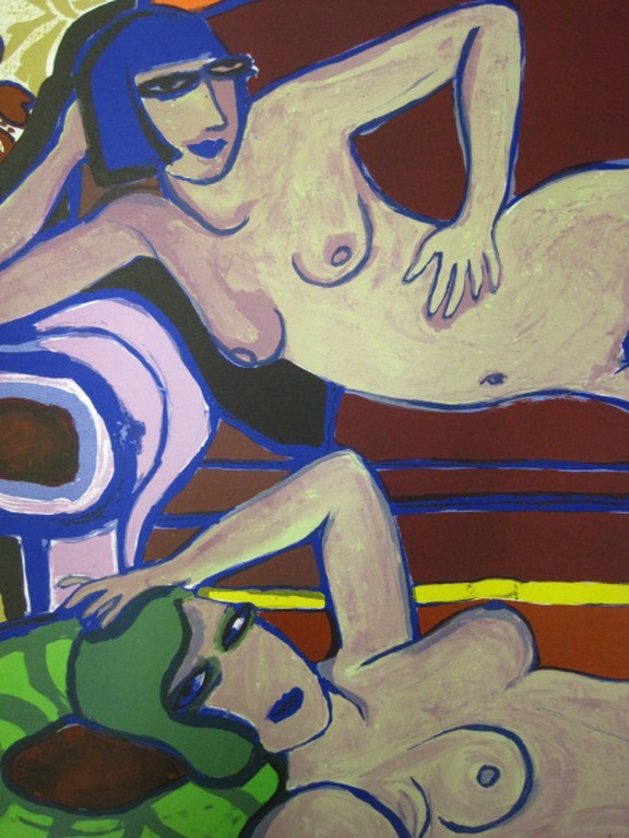 Corneille (1922-2010) origin COBRA 1979 Litho (159/250) "Les deux Amies" gesigd kopen? Bied vanaf 1!