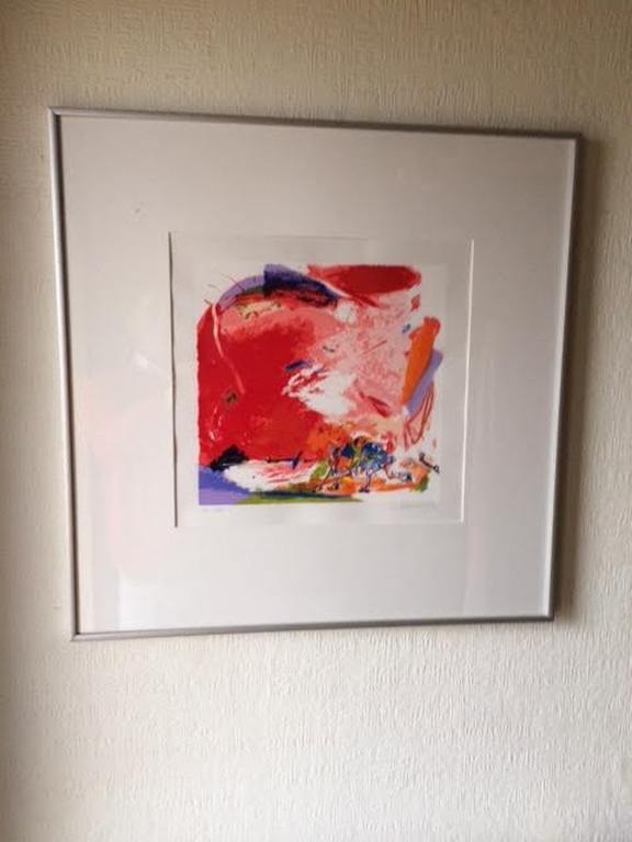 Jan van Diemen Zeefdruk Titel - Dameshockey-  In aluminium lijst kopen? Bied vanaf 45!