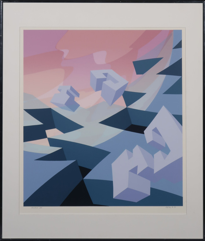 Hans Klaui: Zeefdruk, Z.T. - Ingelijst kopen? Bied vanaf 1!