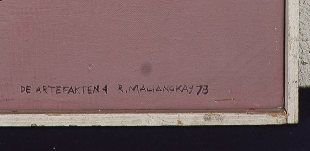 Rudolf Maliangkay - Acrylverf op doek - De Artefacten 4 kopen? Bied vanaf 13!