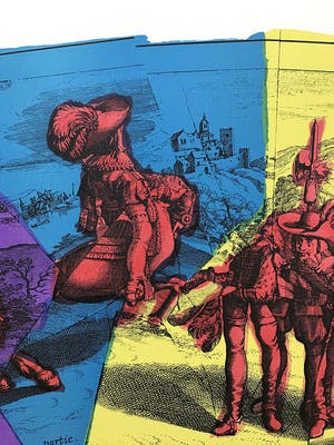 Jiri Kolar - Jirí Kolár - Cavalerie royale - gesigneerde lithografie - oplage 75 - 1986 kopen? Bied vanaf 95!