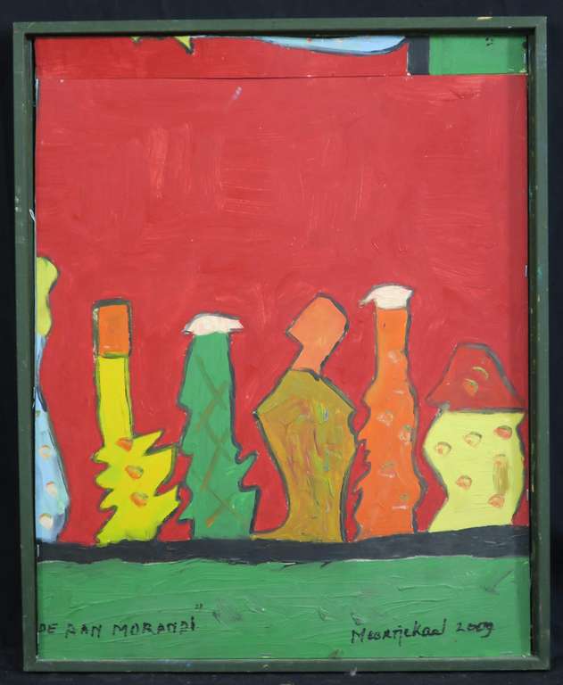 Meertje Kaal: Acryl op board, De pan Morandi - Ingelijst kopen? Bied vanaf 1!