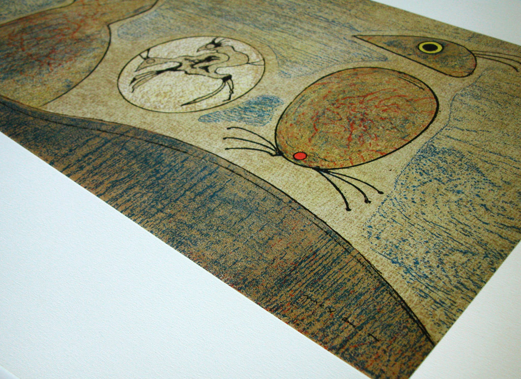 Max Ernst, originele kleurenlitho 'Deux Oiseaux', 1975	 kopen? Bied vanaf 100!