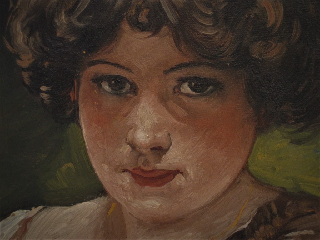 Zeldzaam 19e Eeuws olieverf damesportret door de jonggestorven Theo Molkenboer kopen? Bied vanaf 1!