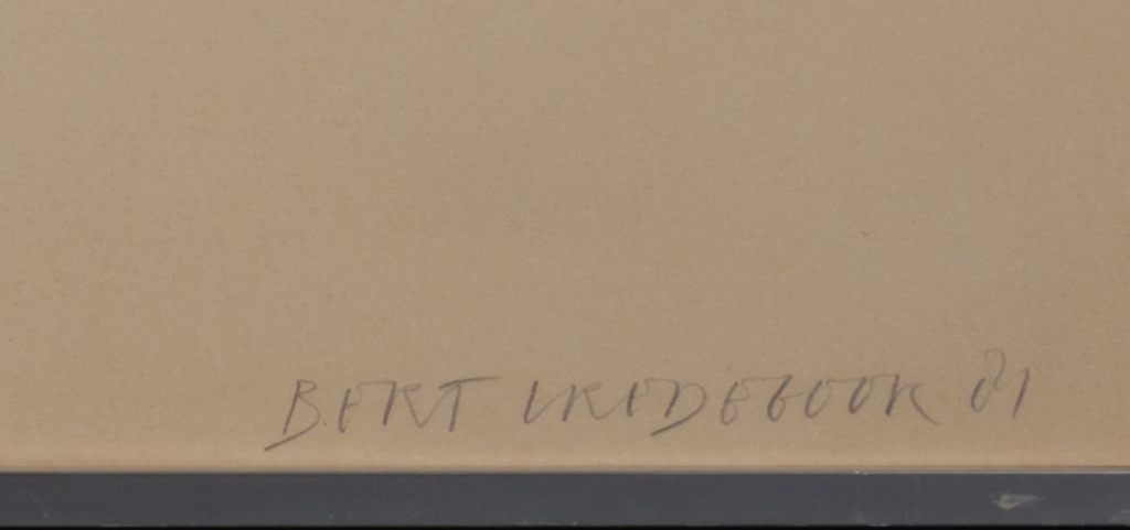 Bert Vredegoor: Zeefdruk, Point sublime - Ingelijst kopen? Bied vanaf 1!