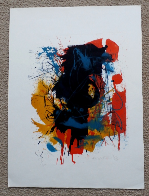 Sam Middleton, litho: Compositie, handgesigneerd en genummerd, 1963 kopen? Bied vanaf 75!