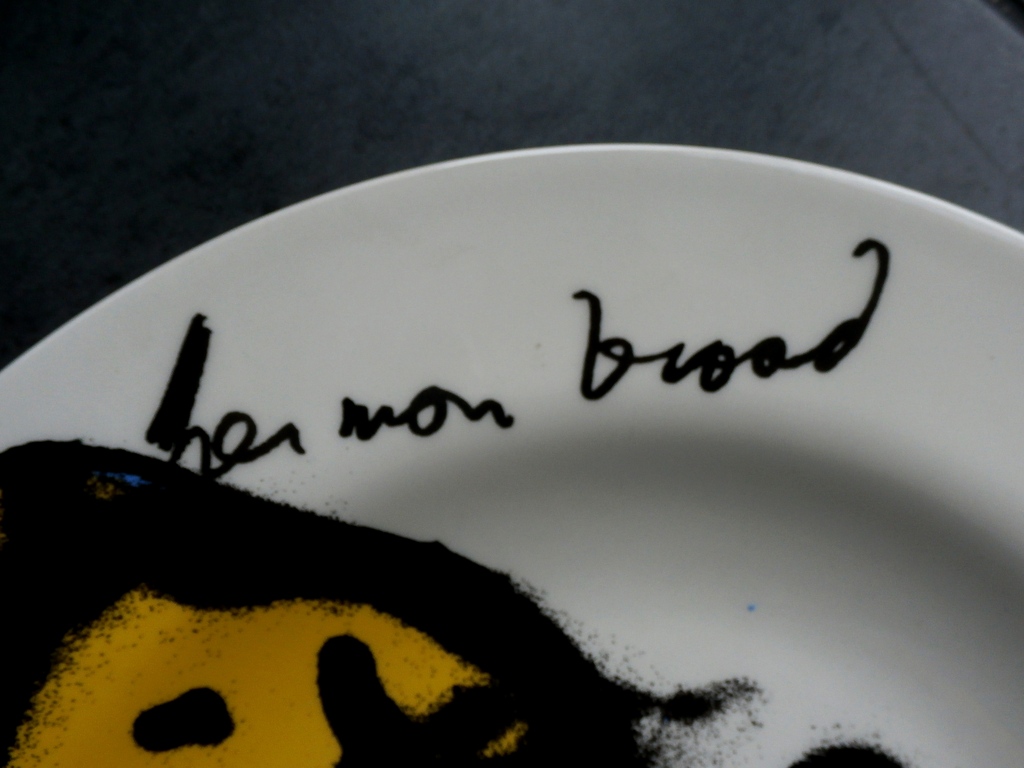 Herman Brood keramiek bord: Man op paard kopen? Bied vanaf 50!