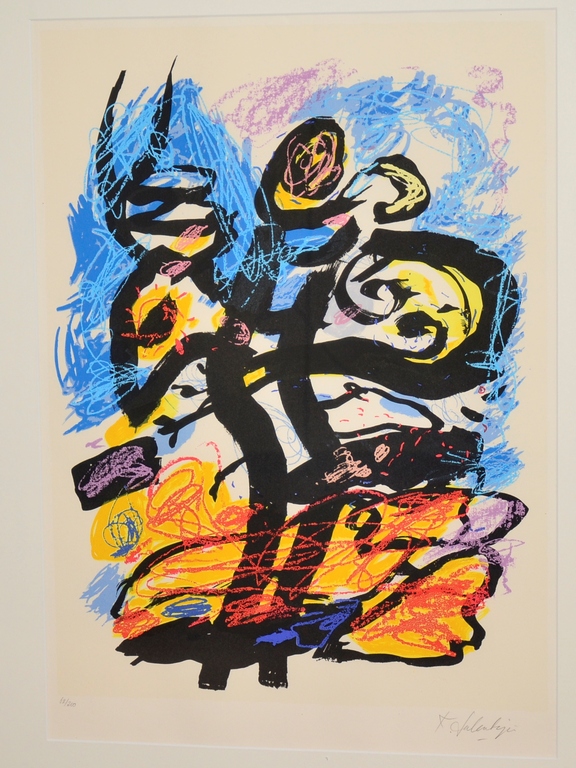 Kees Salentijn: Grote litho's, Abstracte composities kopen? Bied vanaf 200!