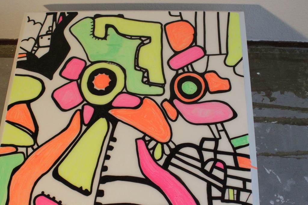 kunstenaar: Cakeboy, titel:The Owl, aquarel kopen? Bied vanaf 700!