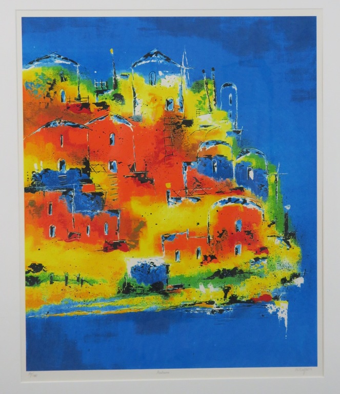 Henk Kuijpers: Zeefdruk, Kalami - Ingelijst kopen? Bied vanaf 40!