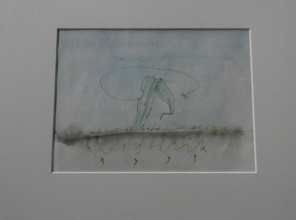 Co Westerik - aquarel/pen/krijt op papier: gras- gesigneerd - 1991 kopen? Bied vanaf 1395!