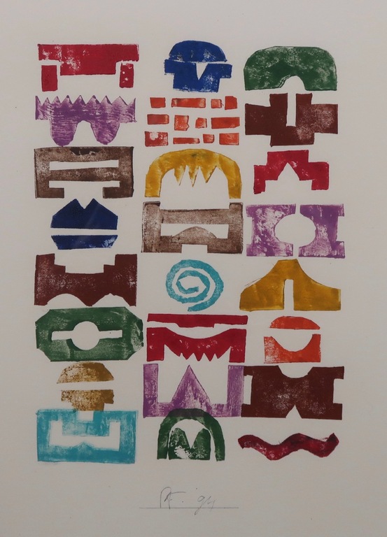 Piet Franzen: Hoogdruk op papier, Z.T. III - Ingelijst kopen? Bied vanaf 35!