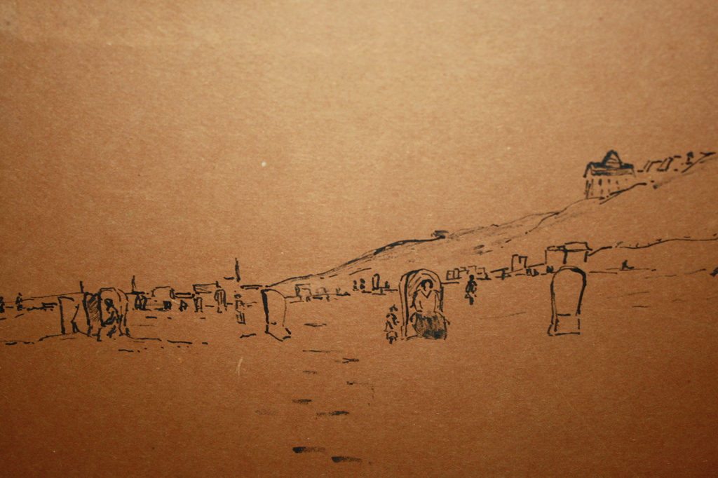 Lodewijk Schelfhout PERSONEN op het STRAND  ZANDVOORT verkocht voor € 107!