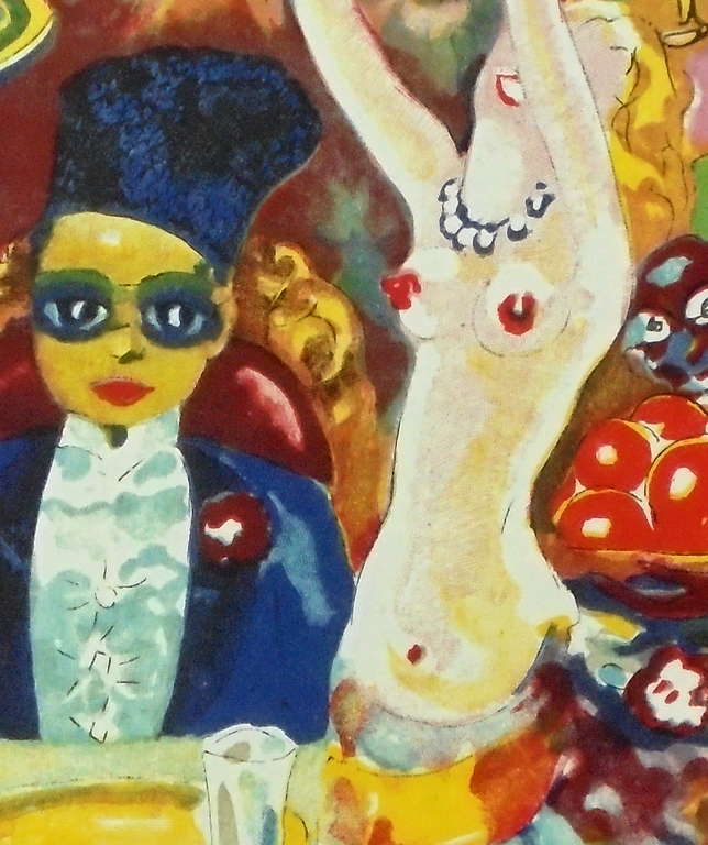 Kees van Dongen - Houtgravure 1955 -  Réception chez le Khalifat - 1001 nacht kopen? Bied vanaf 75!